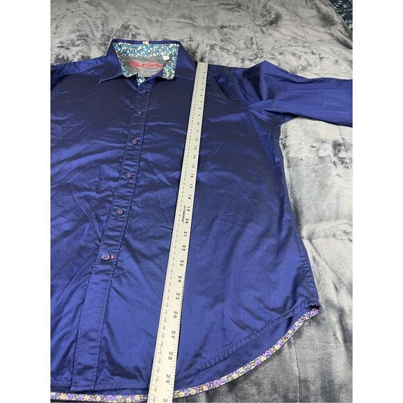 Robert Graham Shirt Mens M Long Sleeve‎ Classic Flip Cuff - Picture 7 of 9